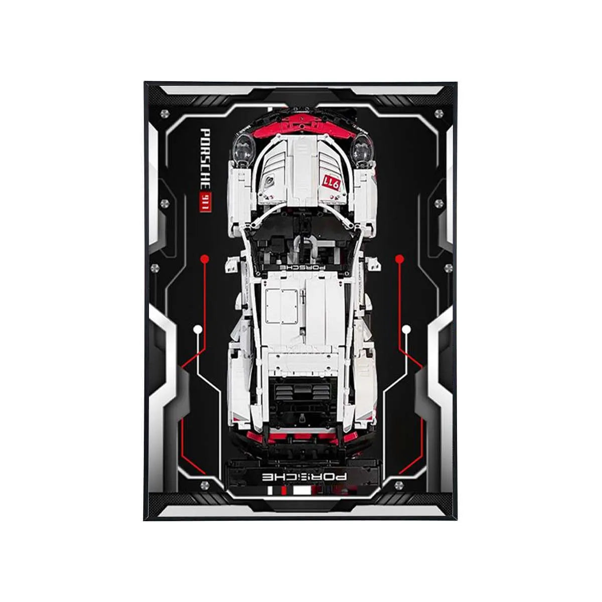 Display Frame for LEGO® Technic™ Porsche 911 RSR Premium – Racing Edition 42096