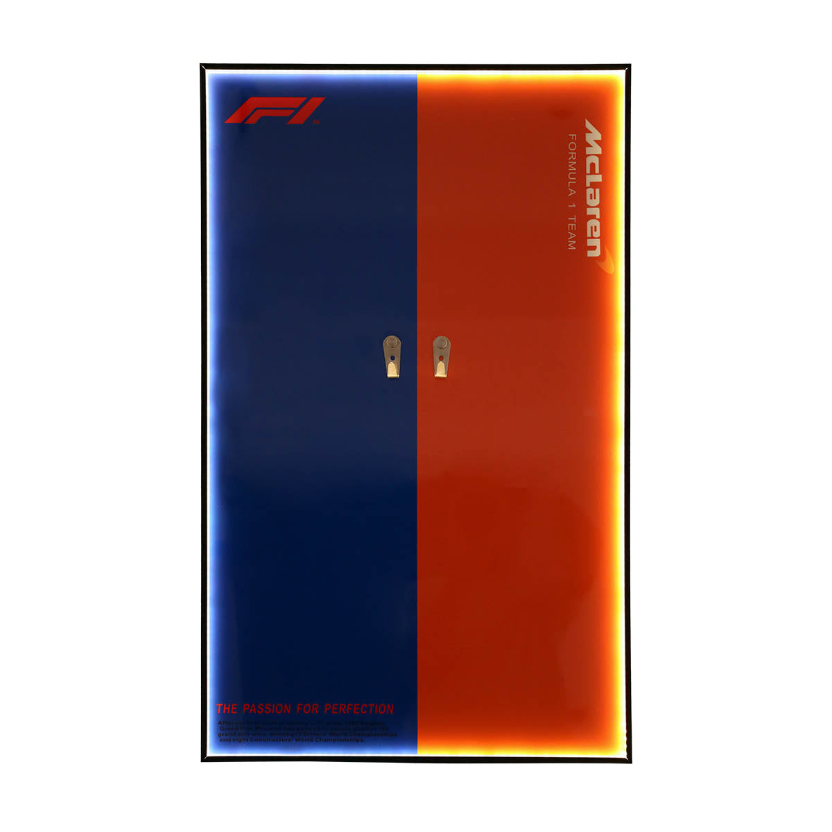 Display Frame for LEGO® McLaren F1 LED – Papaya Orange & Blue 42141