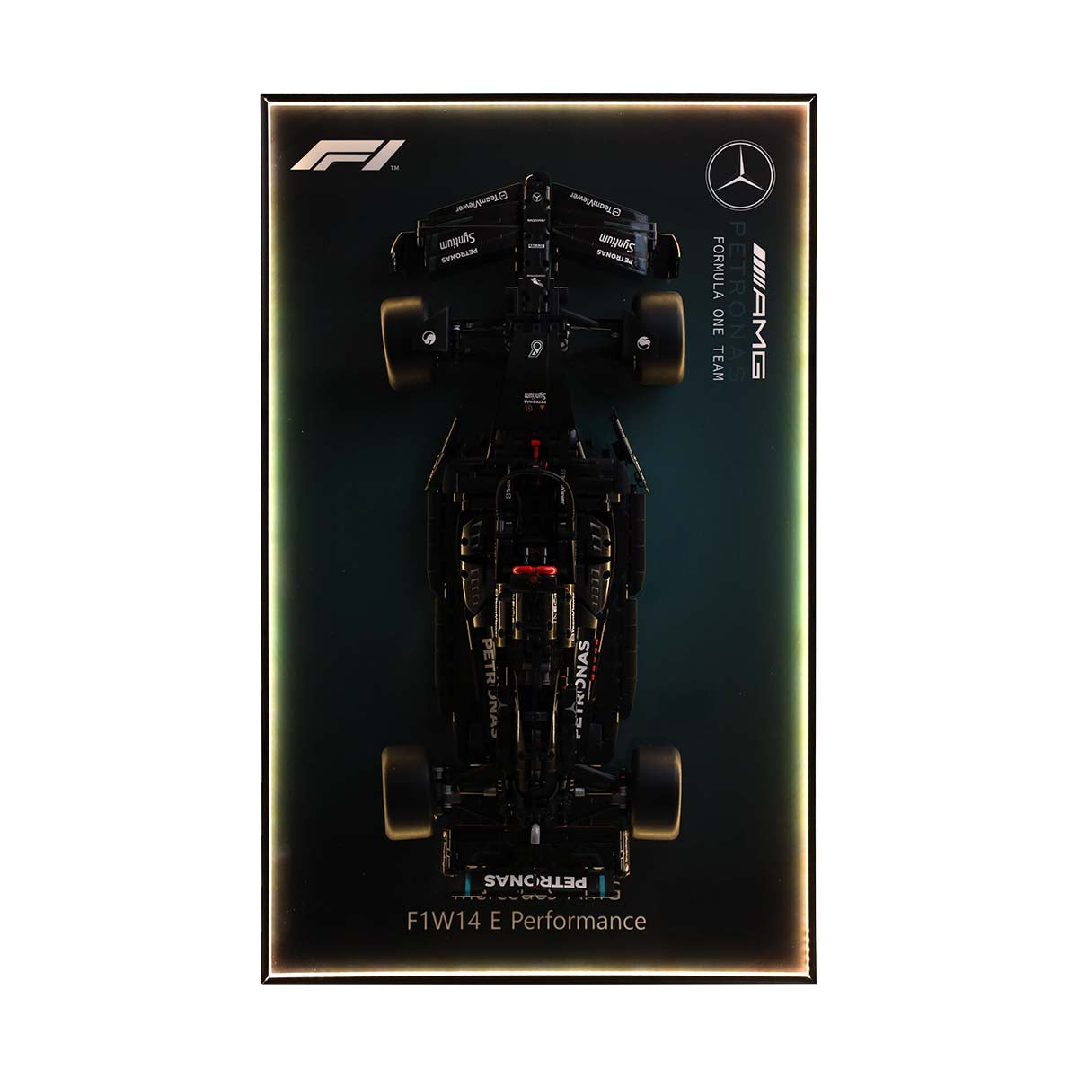 Display Frame for LEGO® Mercedes-AMG F1 LED – Teal Gradient 42171
