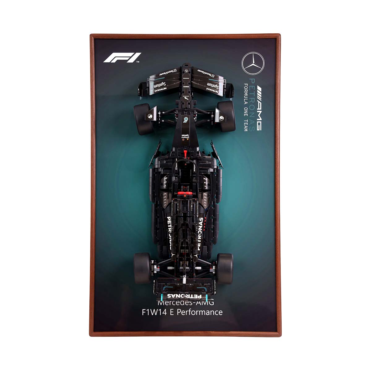 Display Frame for LEGO® Mercedes-AMG F1 W14 Walnut Wood 42171