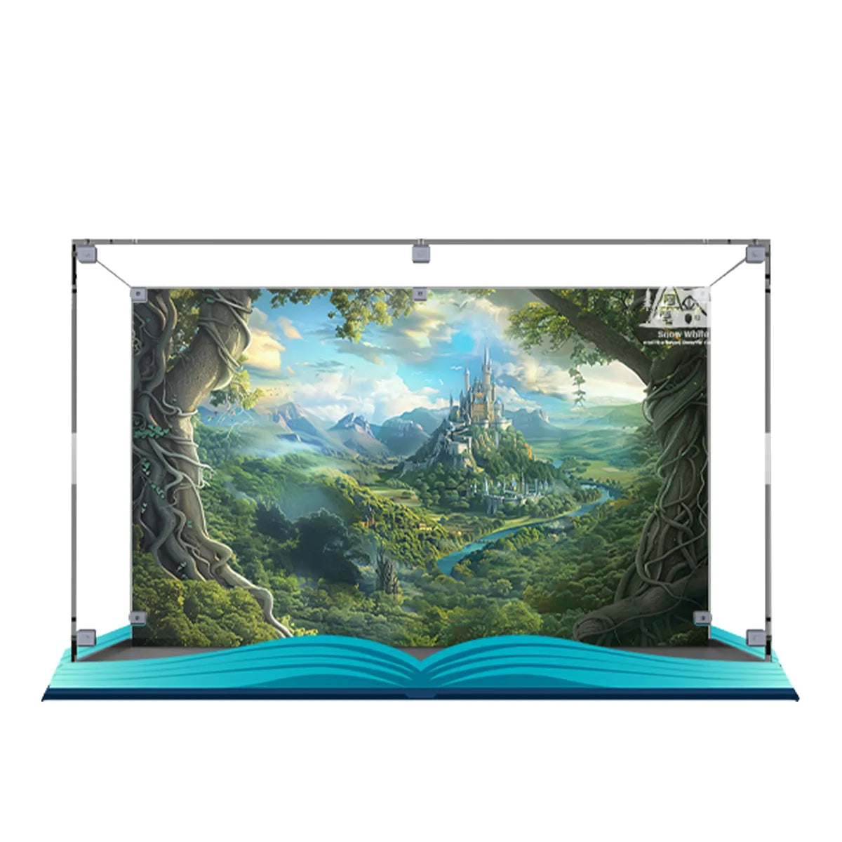 Display Case for LEGO® Disney Snow White & The Seven Dwarfs’ Cottage Acrylic with Background 43242