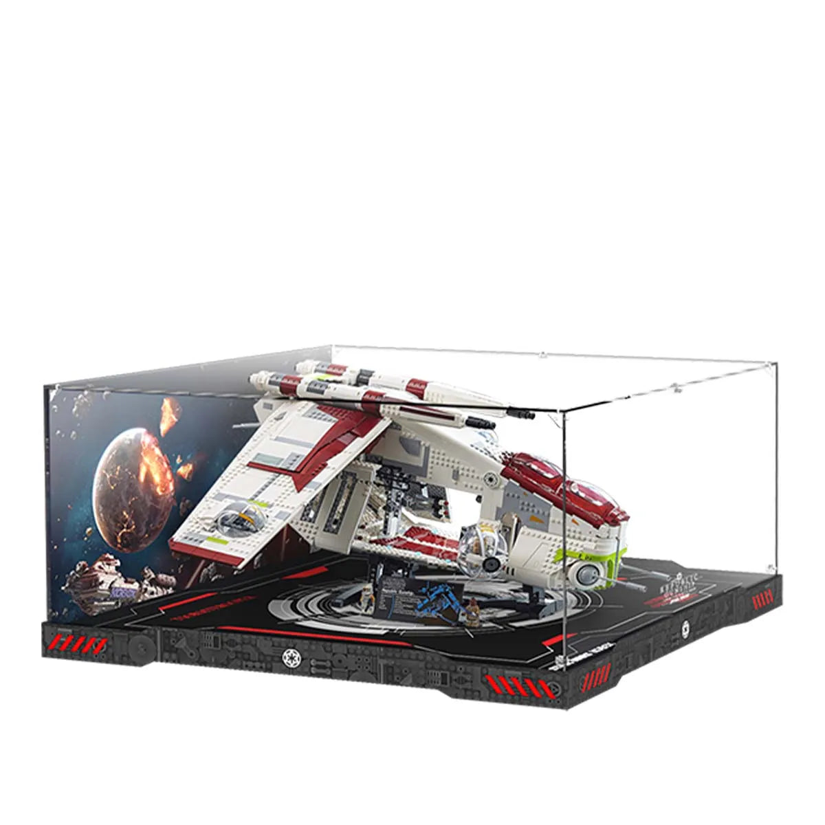 Display Case for LEGO® Star Wars™ UCS Republic Gunship Acrylic with Background 75309