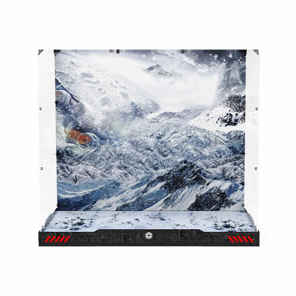 Display Case for LEGO® Star Wars™ AT-AT Acrylic with Hoth Battle Scene 75313