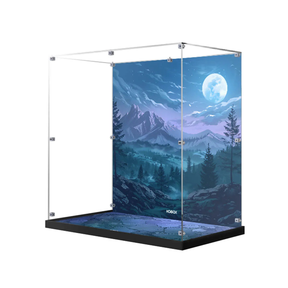Display Case for LEGO® Hogwarts Great Hall with Night Sky Backdrop 76435