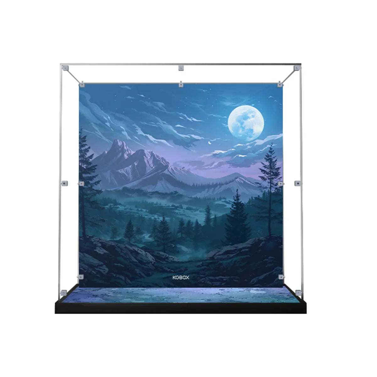Display Case for LEGO® Hogwarts Great Hall with Night Sky Backdrop 76435