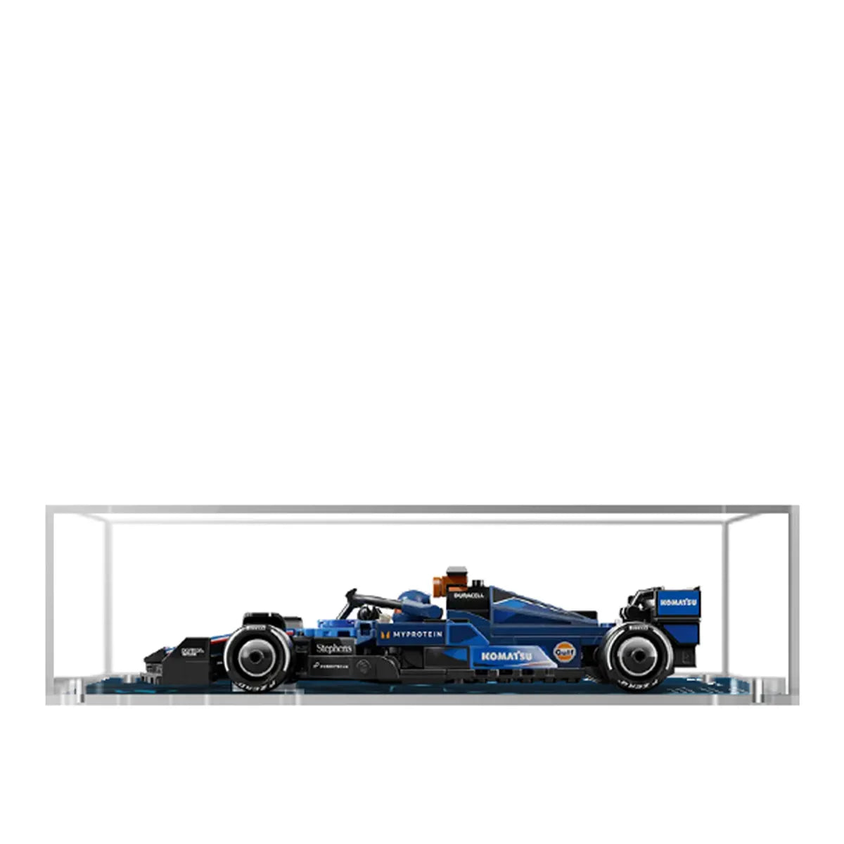 Display Case for LEGO® Williams Racing FW46 with Trackside Racing Background 77249