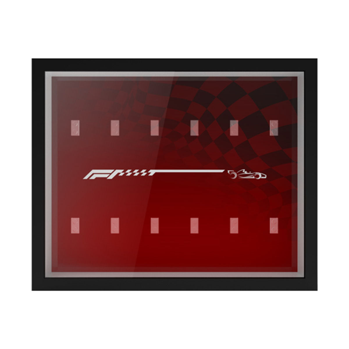 Acrylic Display Case Compatible with LEGO® Formula 1 Car Minifigures – Holds 12 Cars 71049