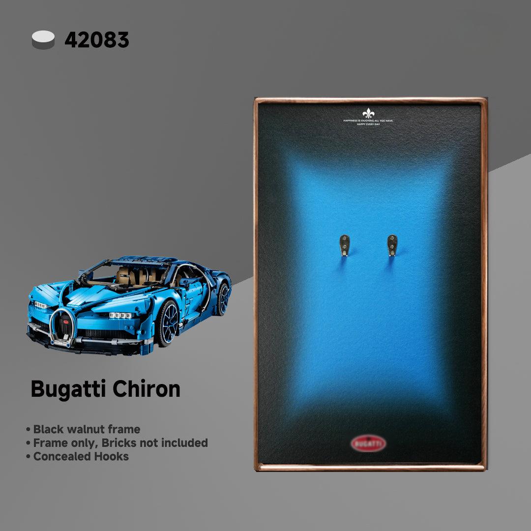 Luxury LEGO® Technic™ Display Frame – Custom Black Walnut Wood for Supercar Sets - brickzonehub