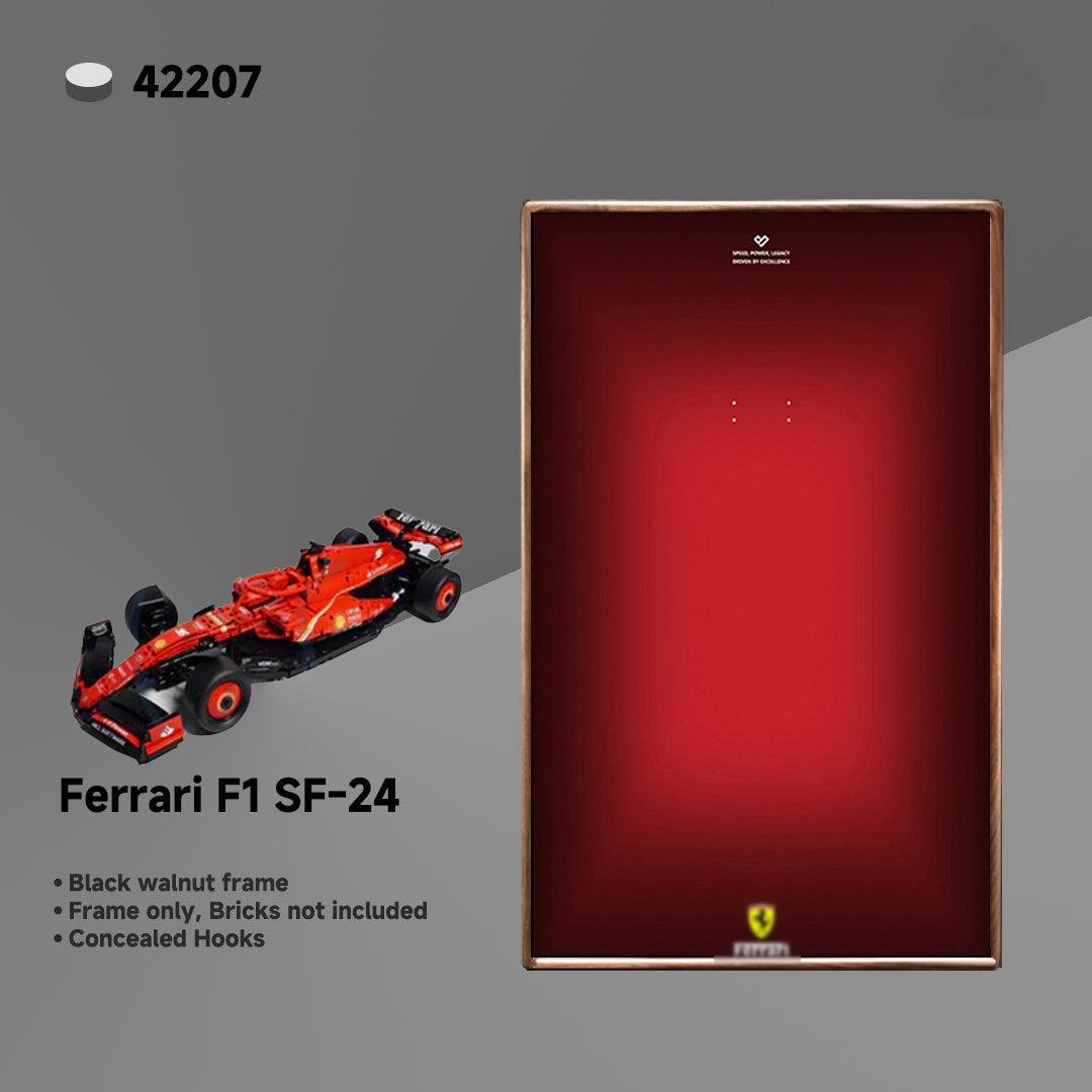 Luxury LEGO® Technic™ Display Frame – Custom Black Walnut Wood for Supercar Sets - brickzonehub