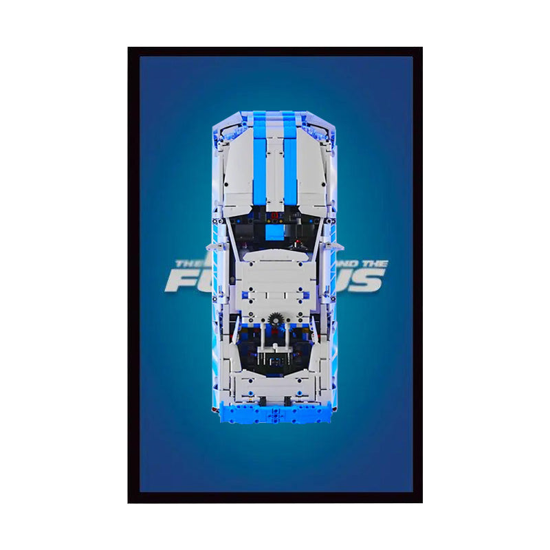 LEGO® Nissan Skyline GT-R Display Frame – Fast & Furious Neon Legacy Edition (42210)
