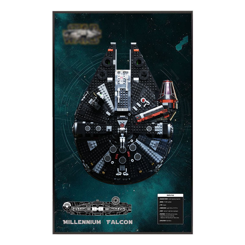 Millennium Falcon™ Display Frame – Starfield Combat Edition (75389)