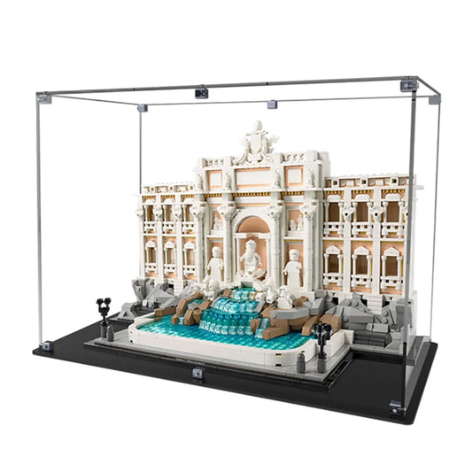 Display Case for LEGO® Trevi Fountain with Vinyl Background 21062