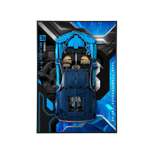 Display Frame for LEGO® Technic™ Bugatti Chiron Premium – Hypercar Legacy Edition 42083