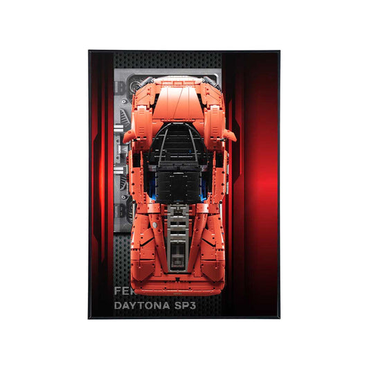 Display Frame for LEGO® Technic™ Ferrari Daytona SP3 Premium – Racing Engine Edition 42143
