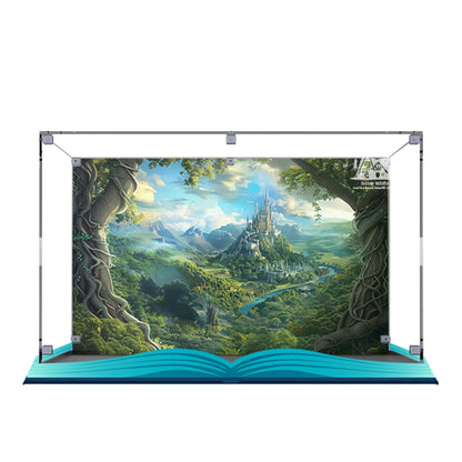 Display Case for LEGO® Disney Snow White & The Seven Dwarfs’ Cottage Acrylic with Background 43242