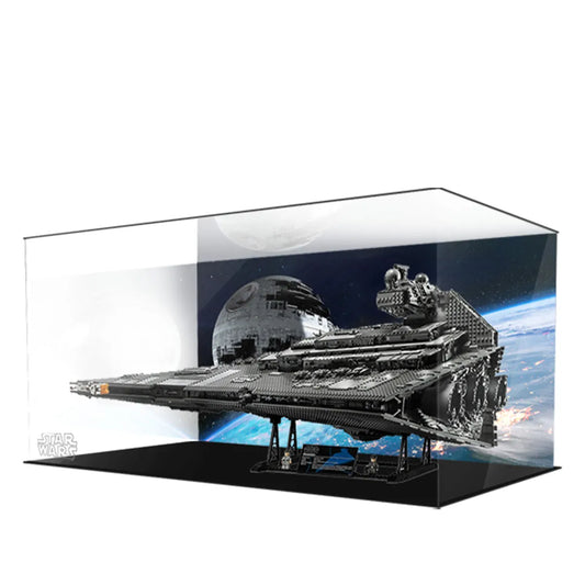 Display Case for LEGO® UCS Imperial Star Destroyer Acrylic with Background 75252