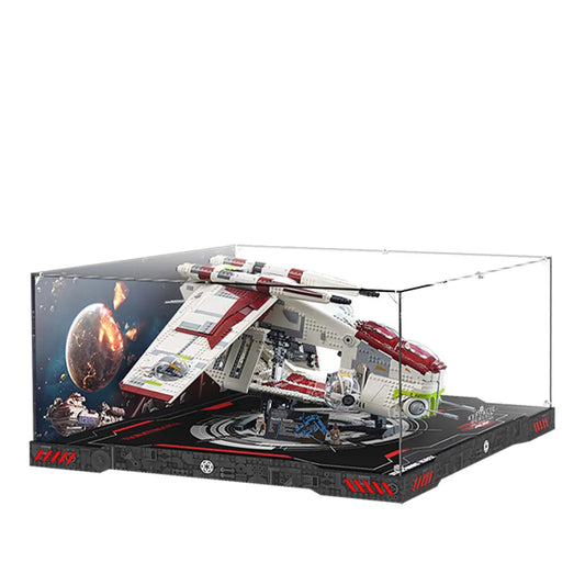 Display Case for LEGO® Star Wars™ UCS Republic Gunship Acrylic with Background 75309