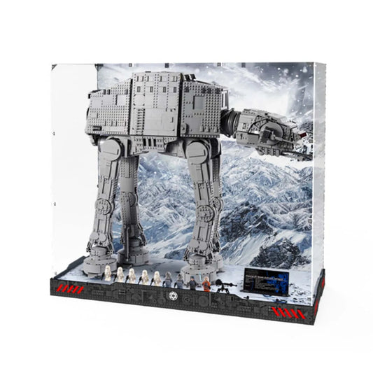 Display Case for LEGO® Star Wars™ AT-AT Acrylic with Hoth Battle Scene 75313