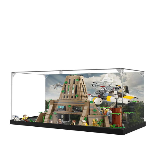Display Case for LEGO® Star Wars™ Yavin 4 Rebel Base with Background 75365