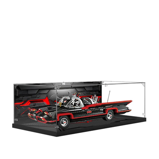 Display Case for LEGO® DC Batman™ Classic TV Series Batmobile Acrylic with Background 76328