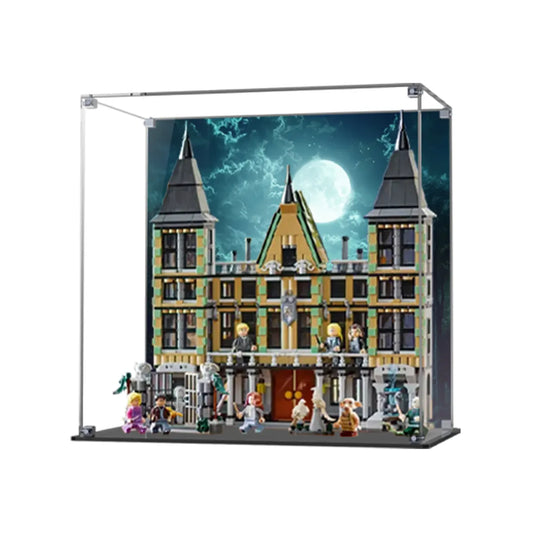 Display Case for LEGO® Harry Potter™ Malfoy Manor Acrylic with Background 76453