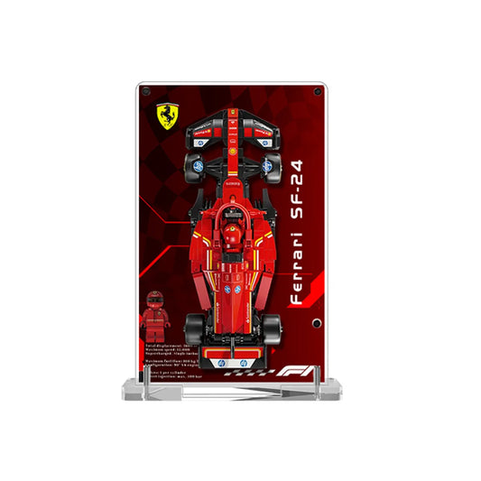 Display Frame for LEGO® Speed Champions Ferrari SF-24 Double-Sided Acrylic 77242