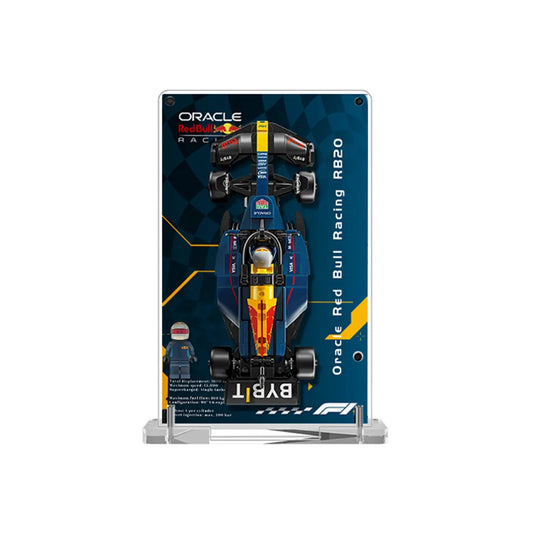 Display Frame for LEGO® Speed Champions Oracle Red Bull Racing RB20 Double-Sided Acrylic 77243