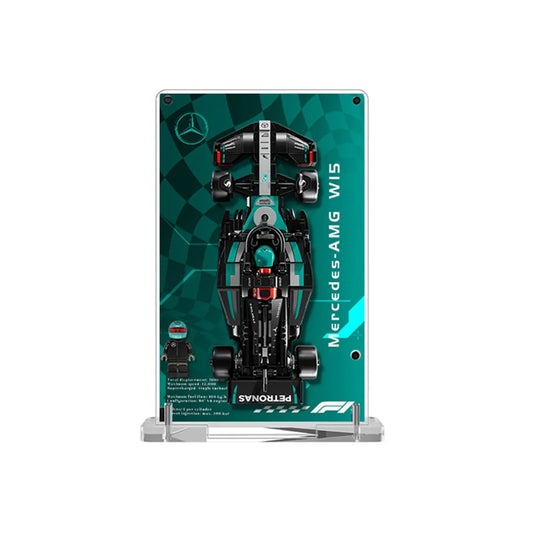 Display Frame for LEGO® Speed Champions Mercedes-AMG W15 Double-Sided Acrylic 77244