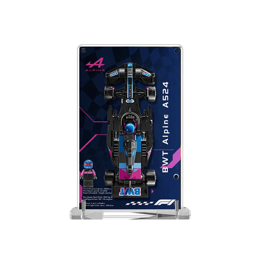Display Frame for LEGO® Speed Champions BWT Alpine A524 Double-Sided Acrylic 77248