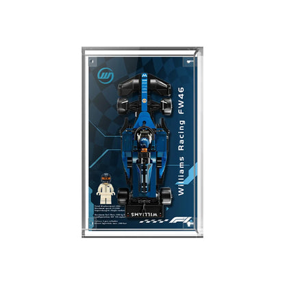 Display Case for LEGO® Williams Racing FW46 with Trackside Racing Background 77249