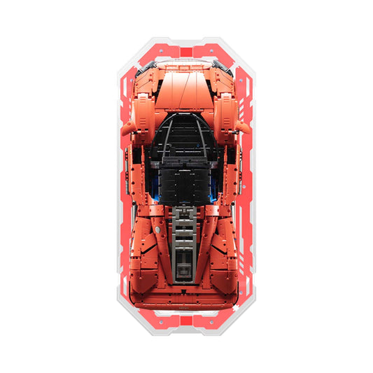 Display Frame for LEGO® Ferrari Daytona SP3 Original Design Red Acrylic 42143