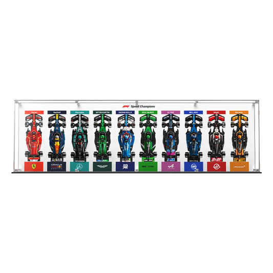 Display Frame for LEGO® Speed Champions 1x10 F1 with Protective Case
