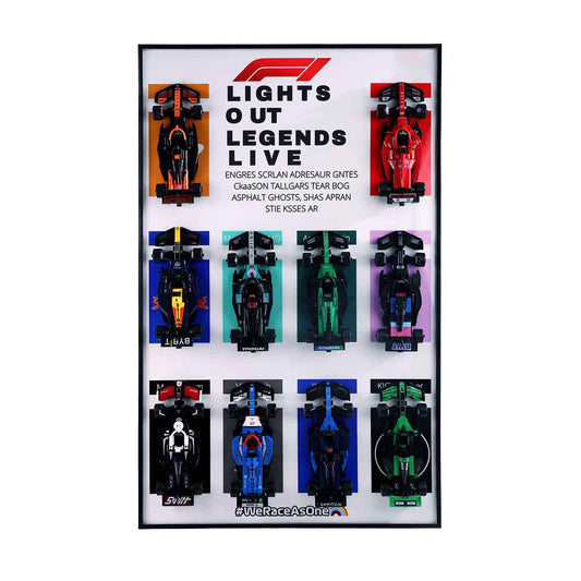 Display Frame for LEGO® Speed Champions F1 Cars Wall
